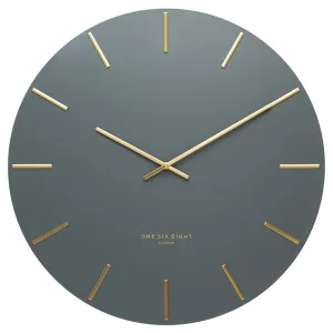 Lin 40cm Silent Wall Clock - Charcoal