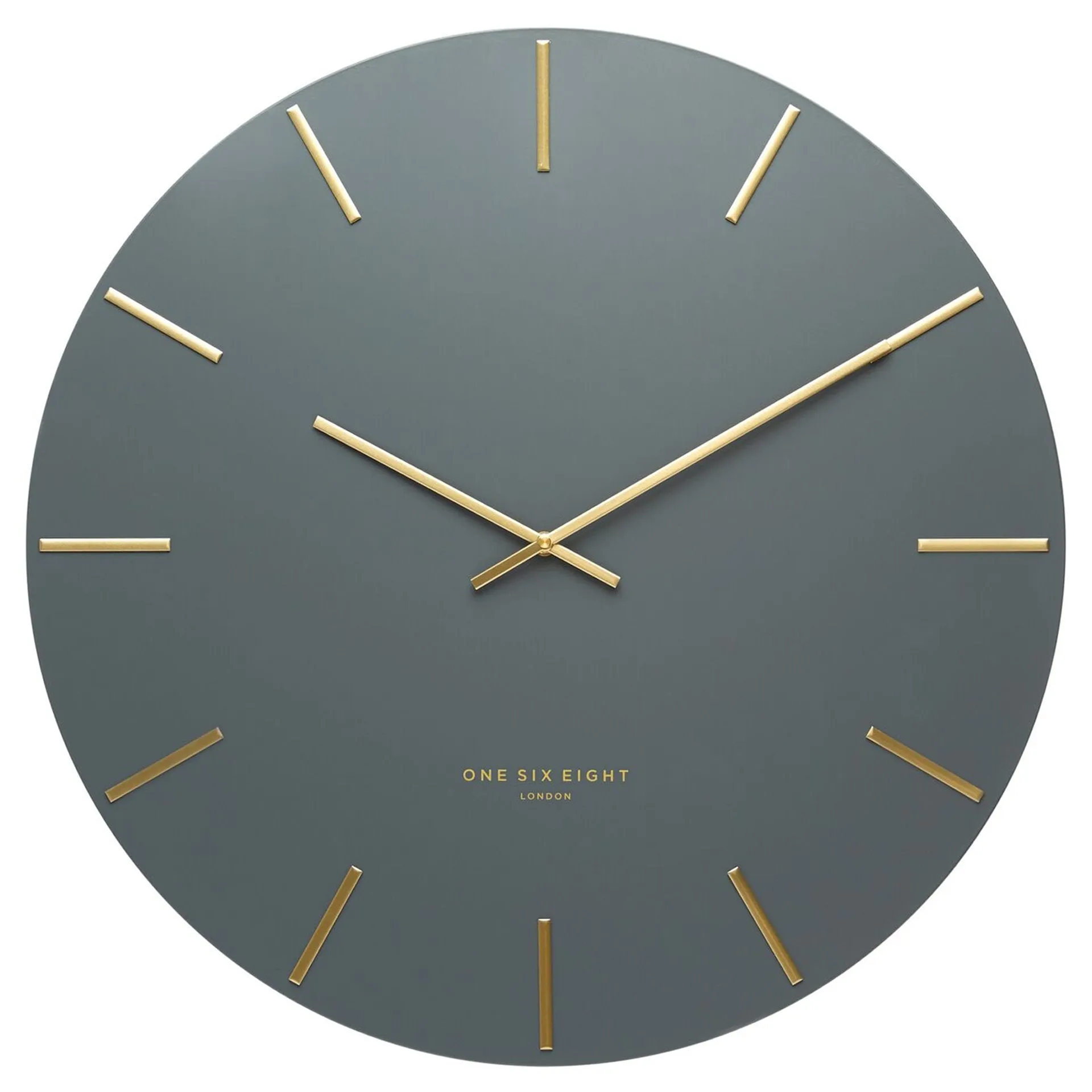 Lin 40cm Silent Wall Clock - Charcoal