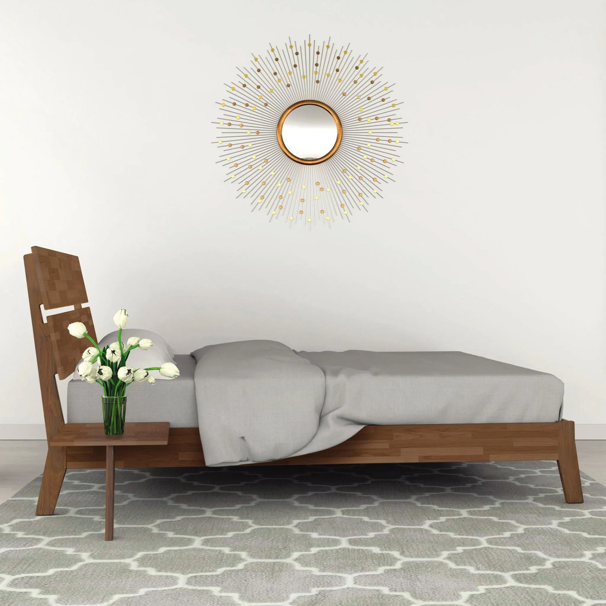 Linn Cherry Platform Bed