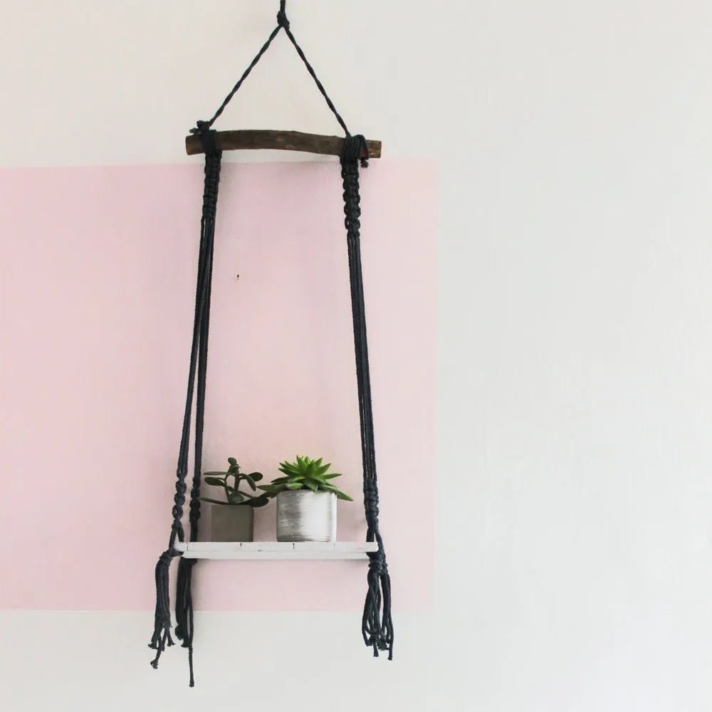 Macrame Dark Blue Shelf