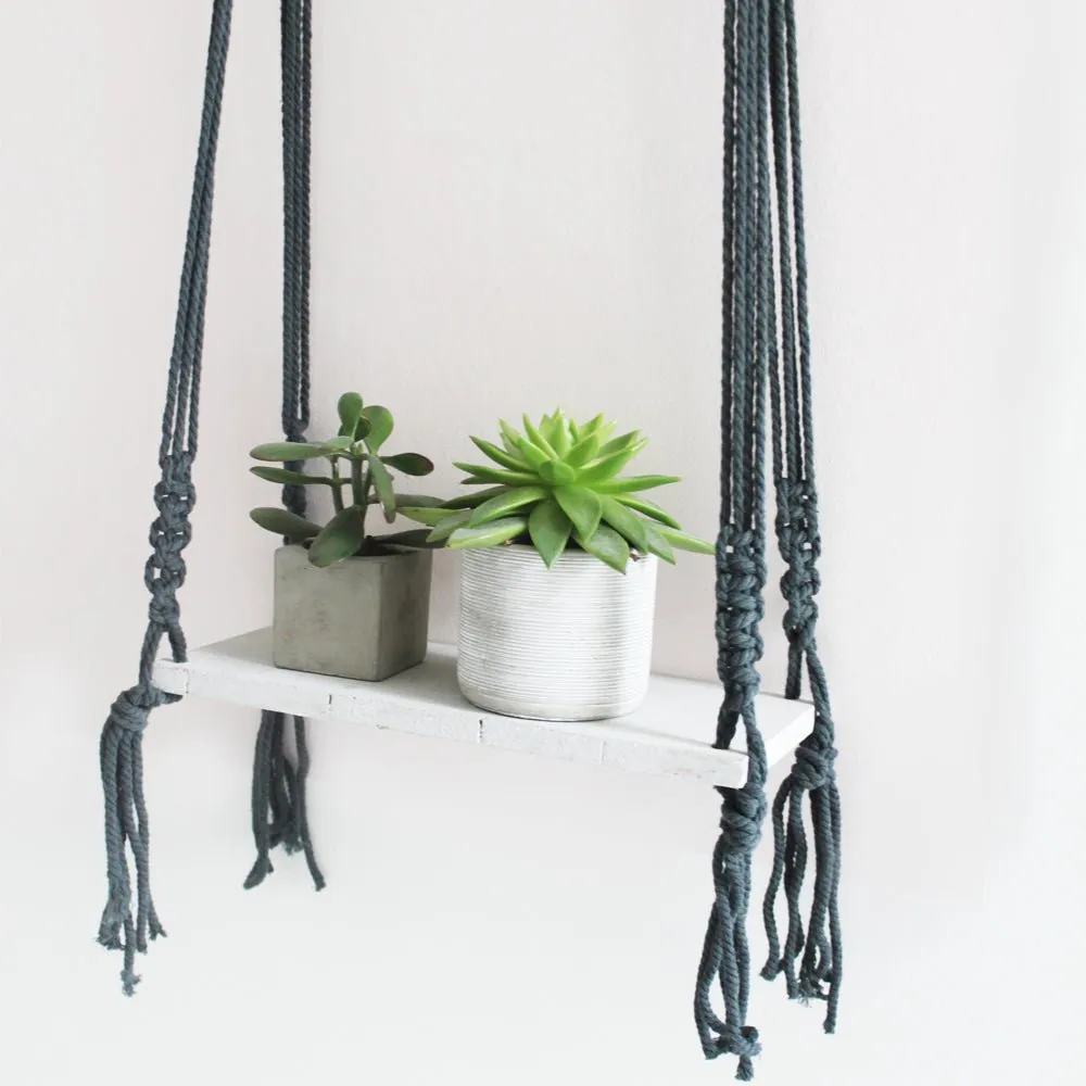 Macrame Dark Blue Shelf