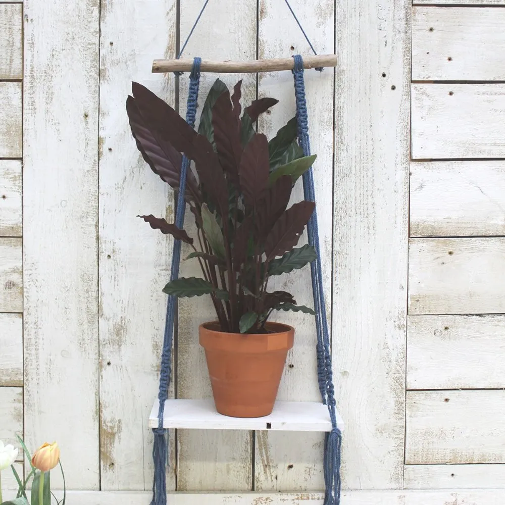 Macrame Dark Blue Shelf