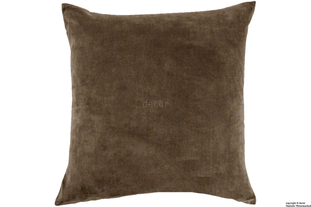 Malvern Velvet Cushion - Mushroom