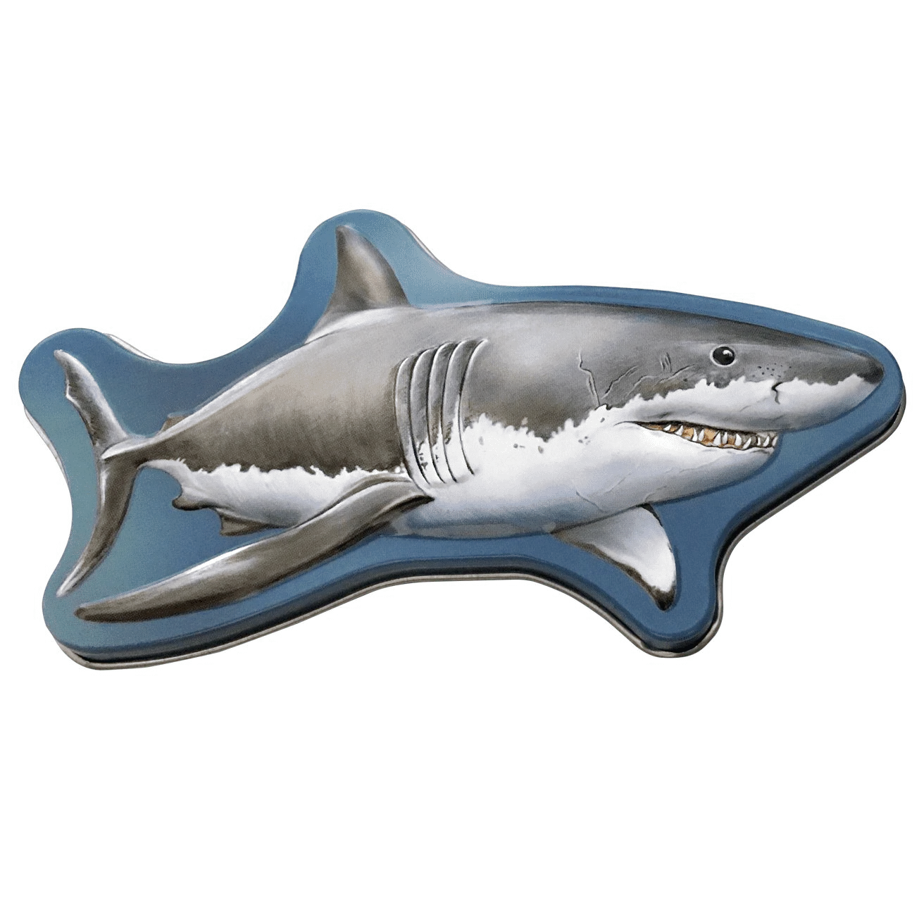 Man-Eater Shark Candy Tin, Feature Bone Parts- Fun Tasty Treat, Great Shark Fans Gift