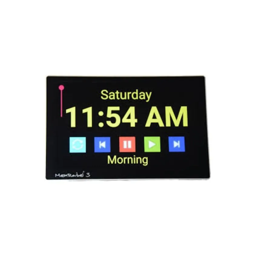 MemRabel 3-X Dementia Orientation Clock - Touch Screen