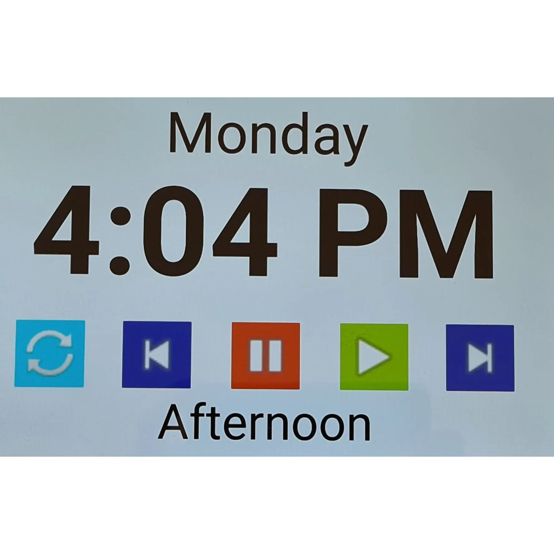 MemRabel 3-X Dementia Orientation Clock - Touch Screen