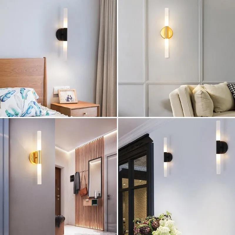 Metal Tube LED Wall Lamps