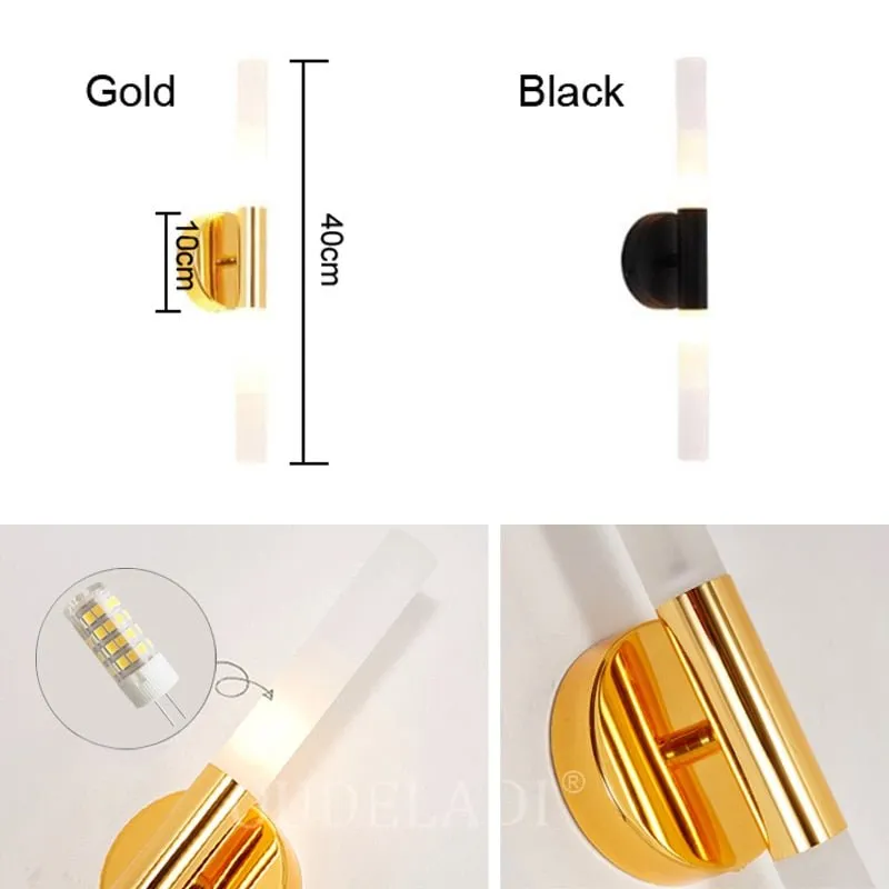 Metal Tube LED Wall Lamps