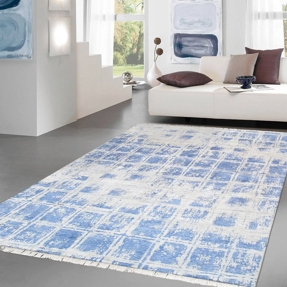 Modern Collection Hand-Knotted Bamboo Silk Area Rug
