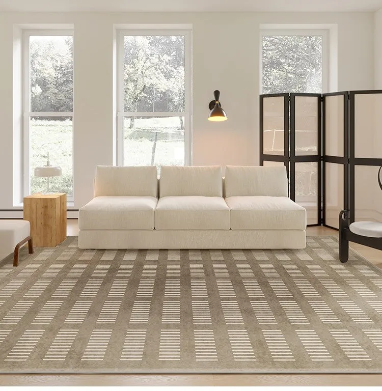 Modern Living Room Rug Placement Ideas, Thick Soft Floor Carpets for Living Room, Dining Room Modern Rugs, Soft Contemporary Rugs for Bedroom