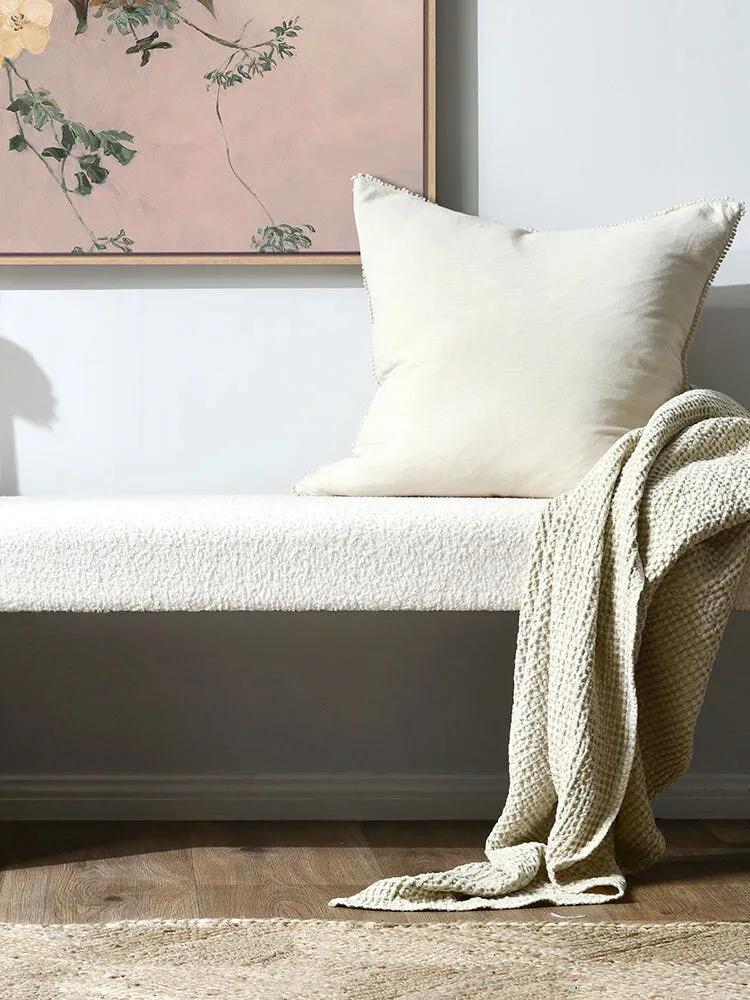Natural linen Oversize Linen Cushion - 60x60cm