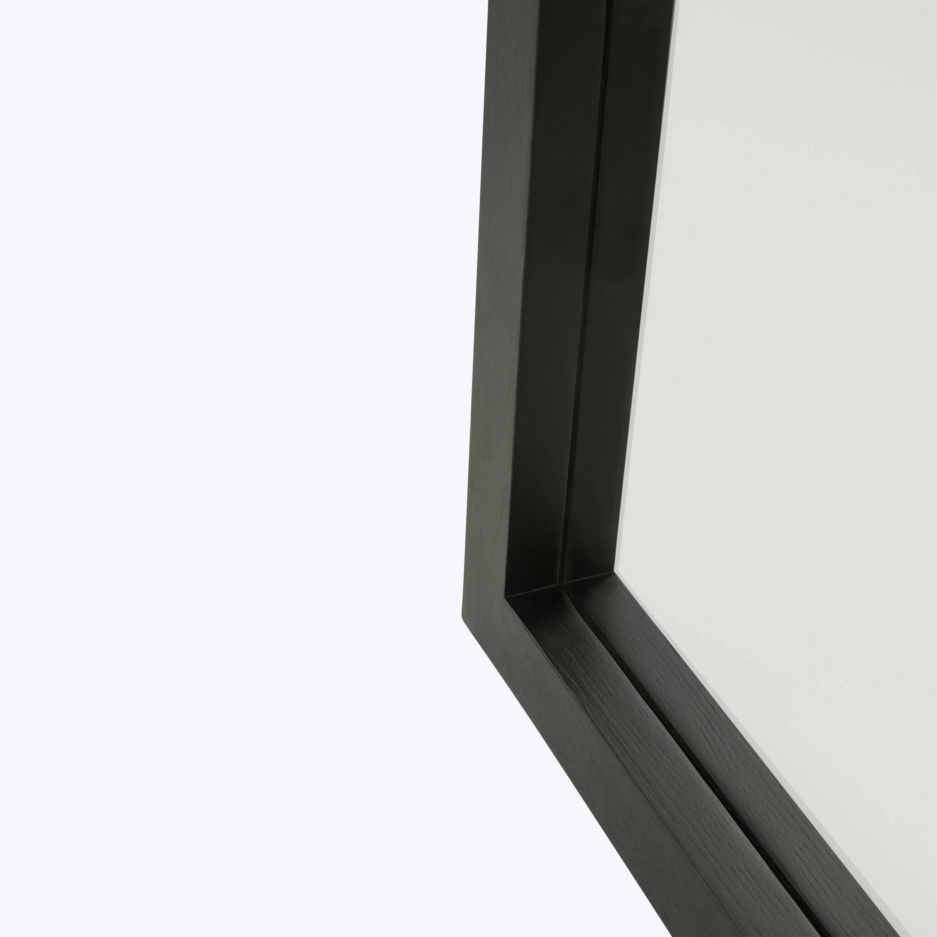 Oak Light Frame Floor Mirror
