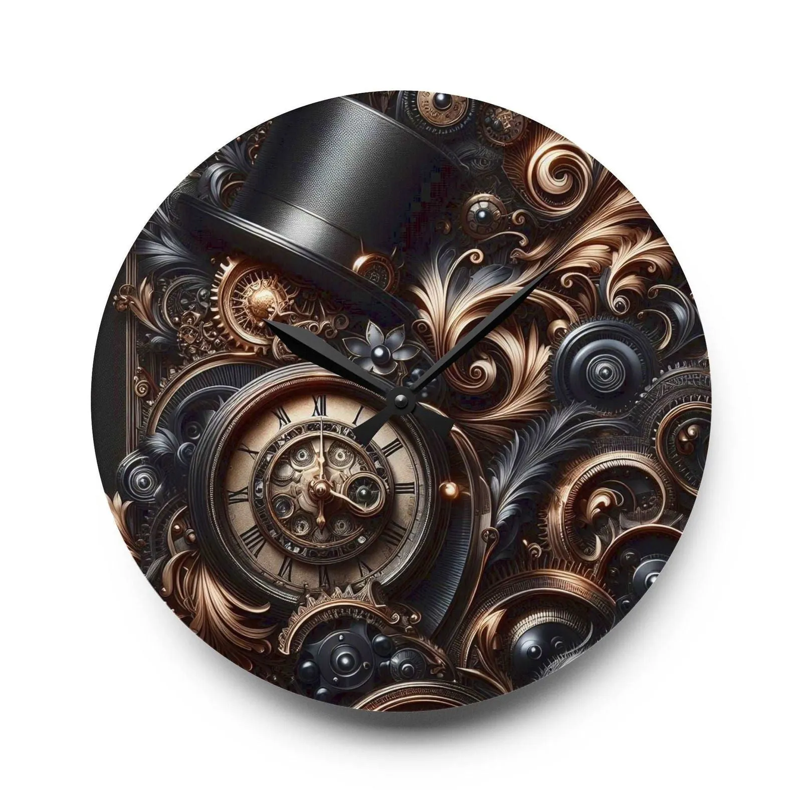 Obsidian Moment Acrylic Wall Clock