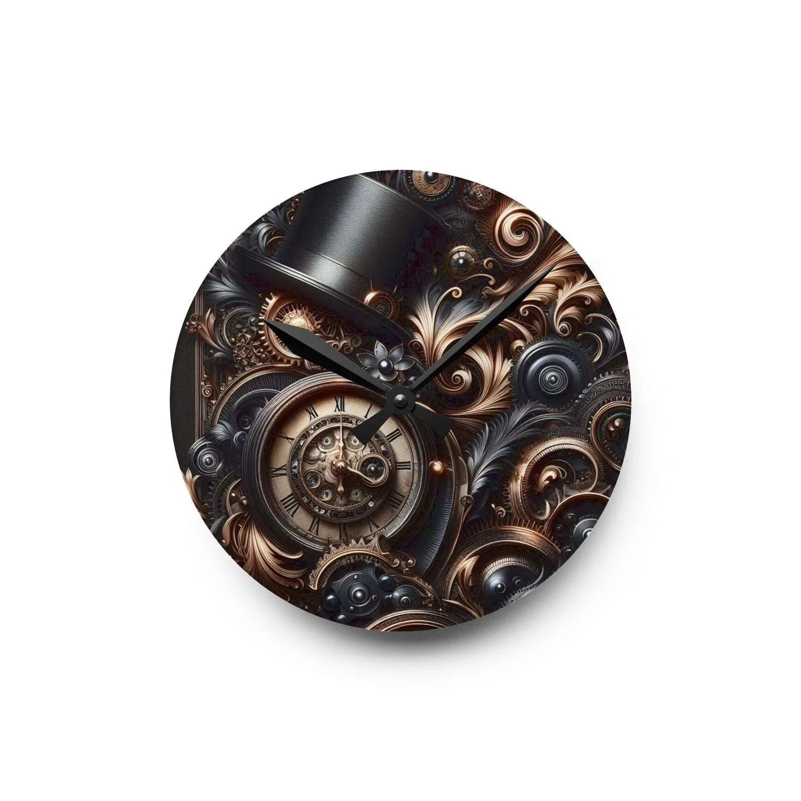 Obsidian Moment Acrylic Wall Clock