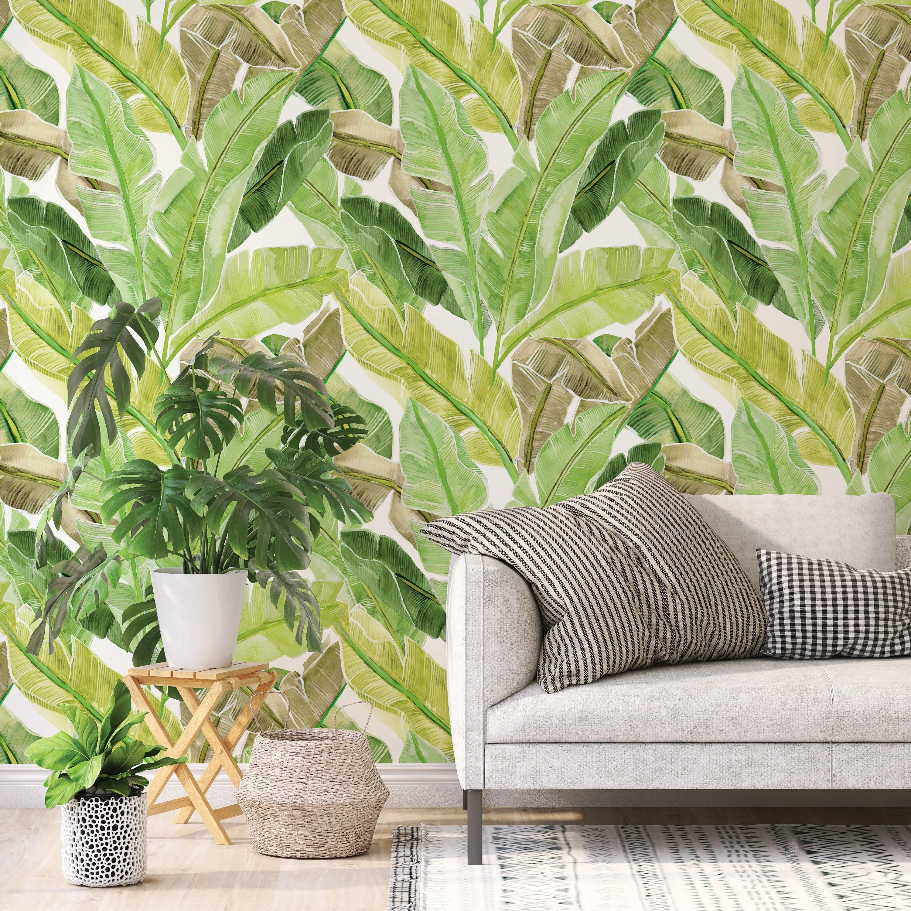 Palm Leaves Mural Wallpaper