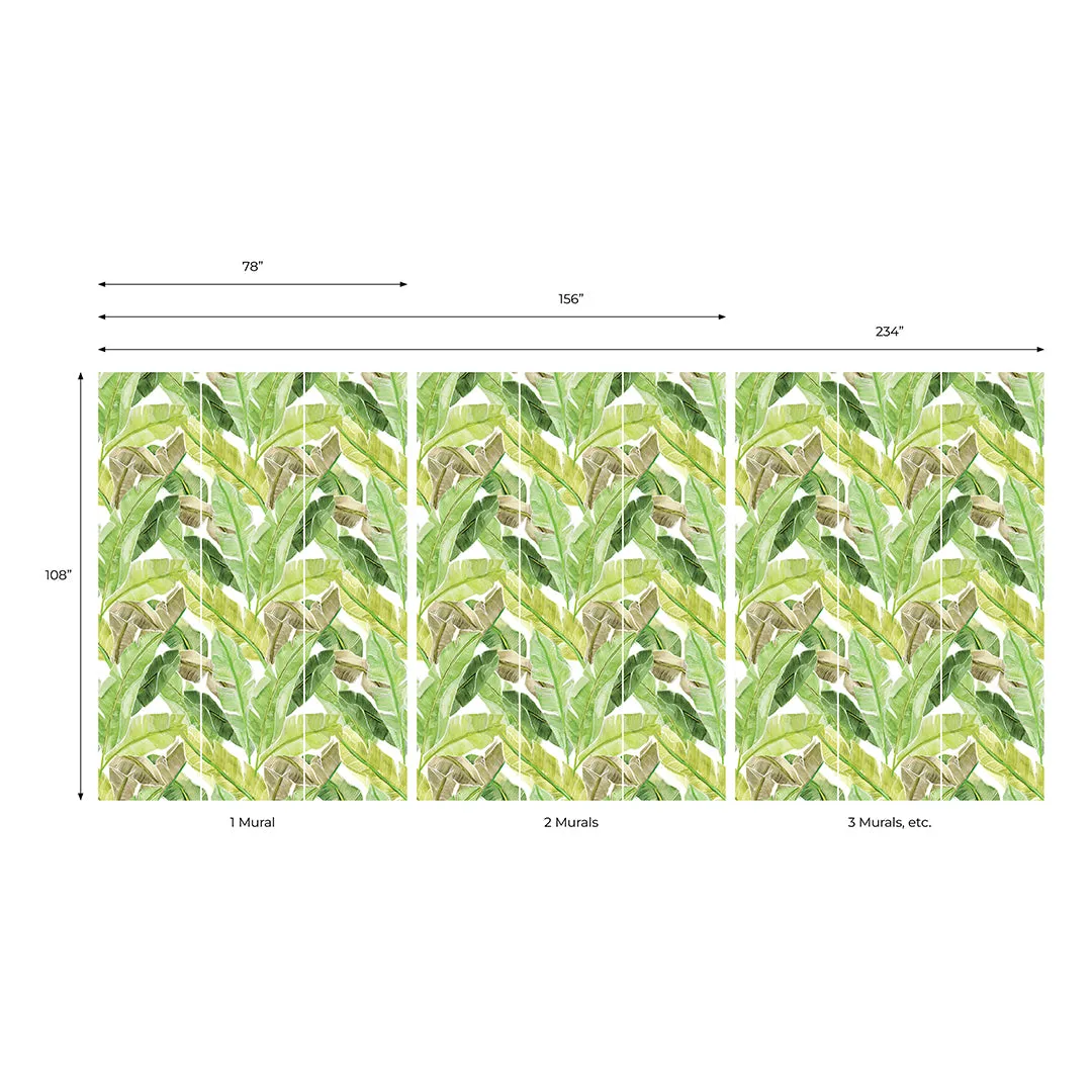 Palm Leaves Mural Wallpaper