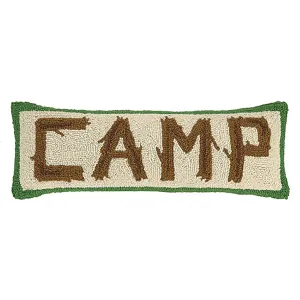 Peking Handicraft Camp Twig Wool Hook Cushion