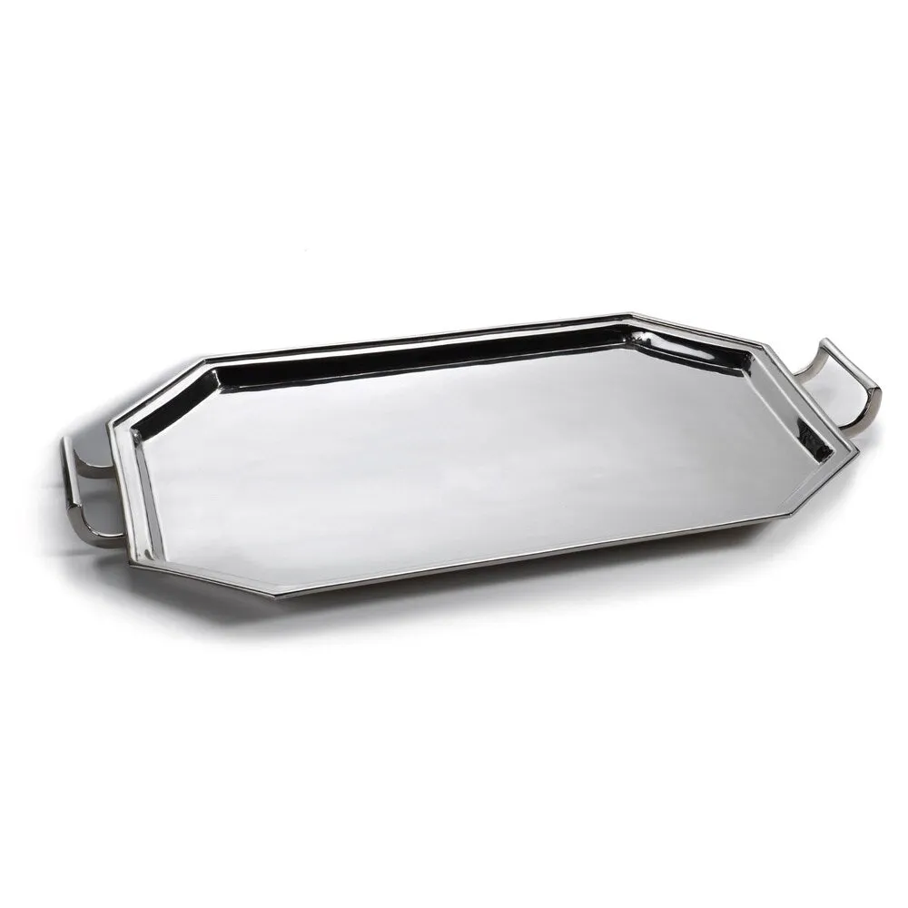 "Ambroos" Polished Nickel Serving Tray