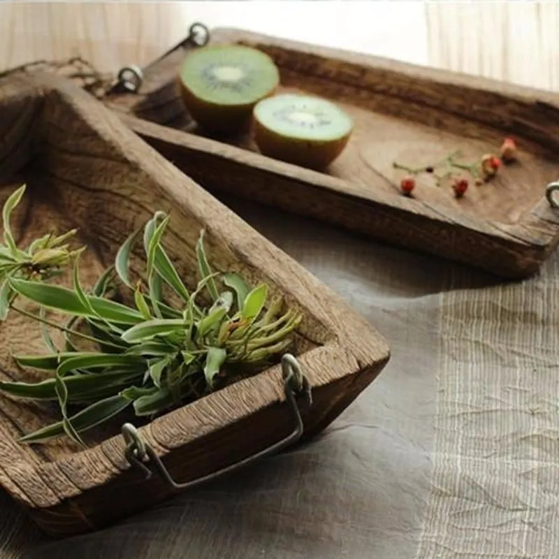 Rectangle Solid Wooden Trays