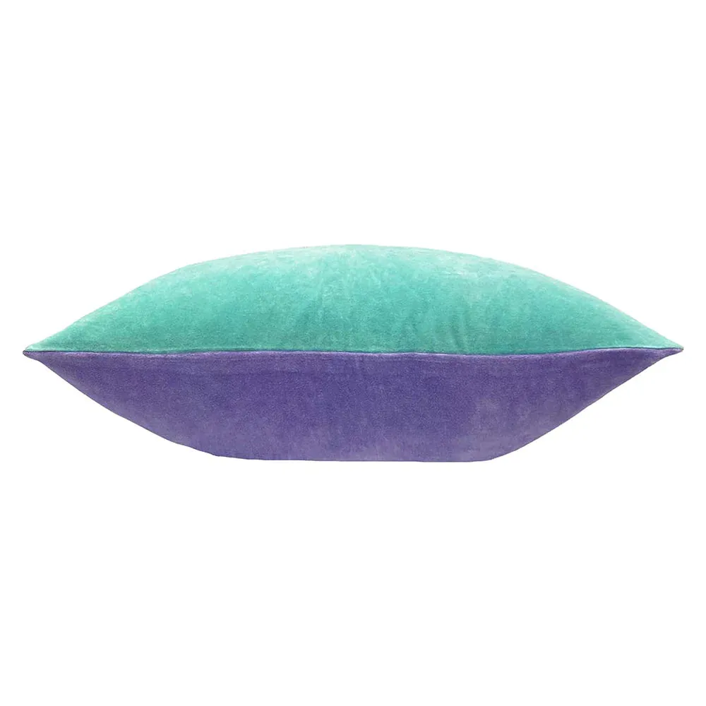 Rectangular Scatter Cushion Cover 40 x 60cm - Colourblock Velvet Pastel
