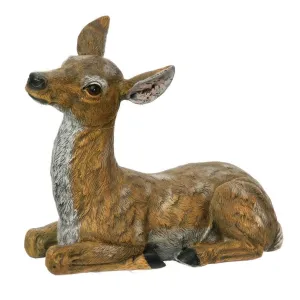 Regency International 16" X 13" Polystone Outdoor Laying Fawn De