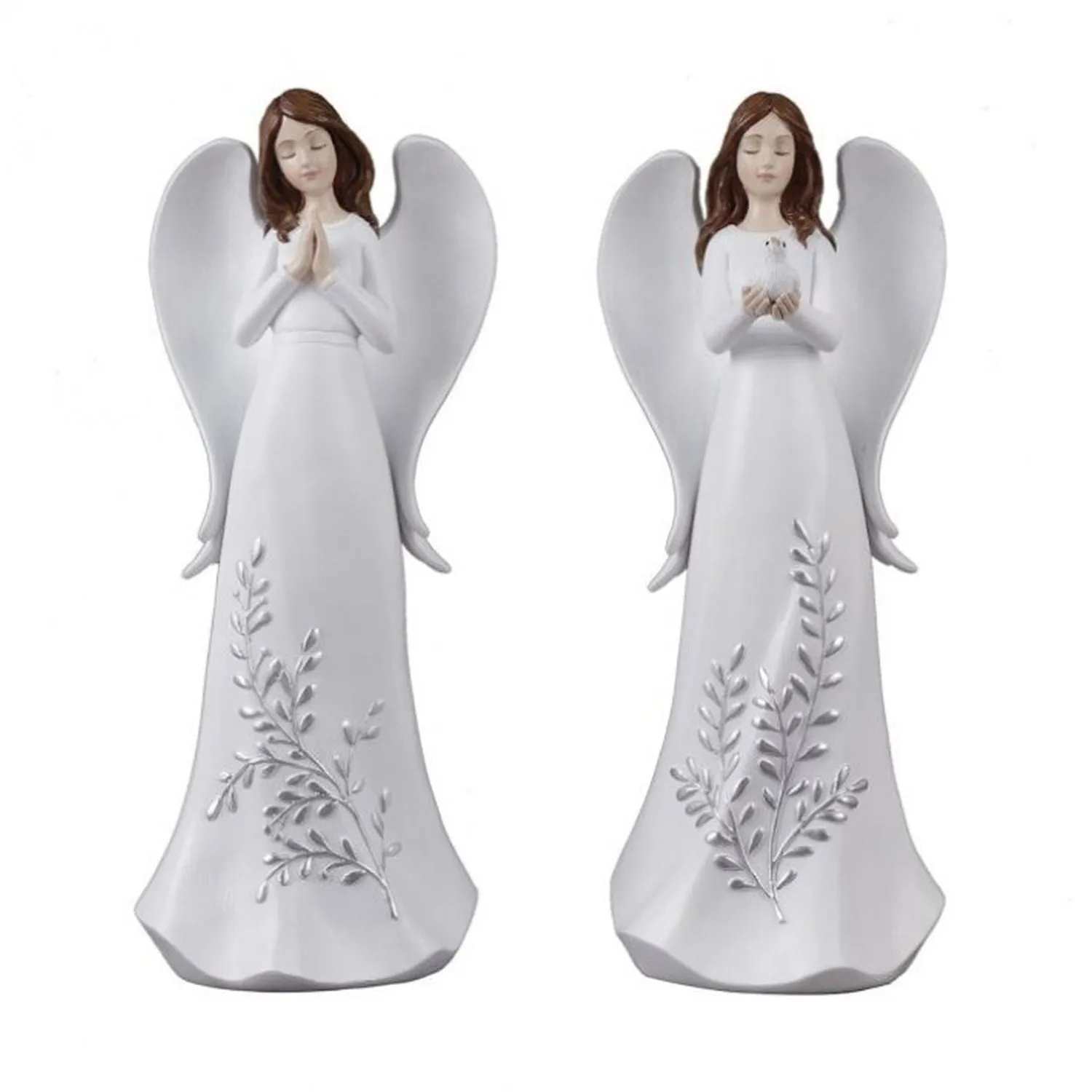 Regency International 9" Resin Etched Angel, Set of 2, Assortment