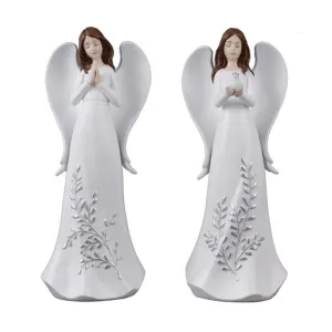 Regency International 9" Resin Etched Angel, Set of 2, Assortment
