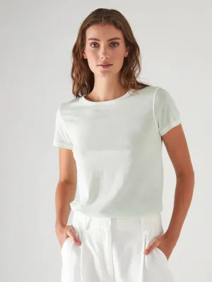Reverse Spray Pima Tee - Sage