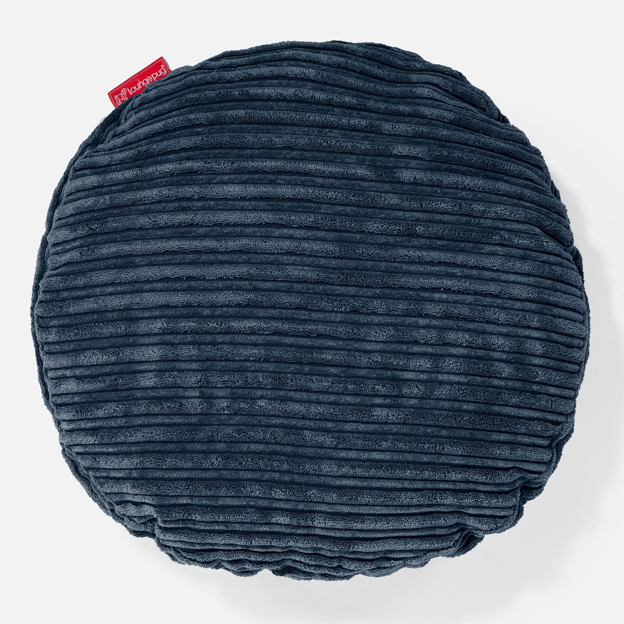 Round Scatter Cushion Cover 50cm - Cord Navy Blue