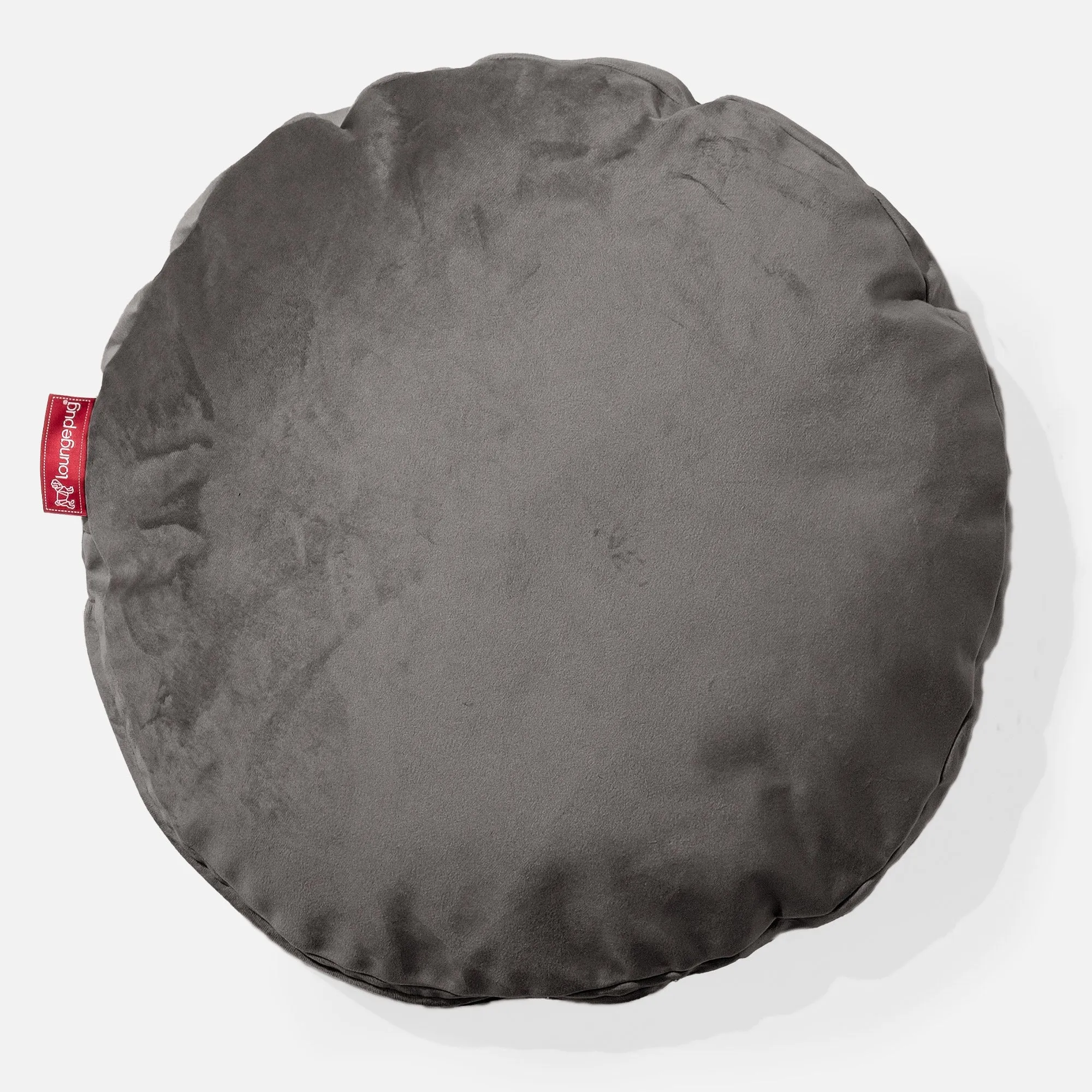 Round Throw Pillow Cover 50cm - Velvet Graphite Grey