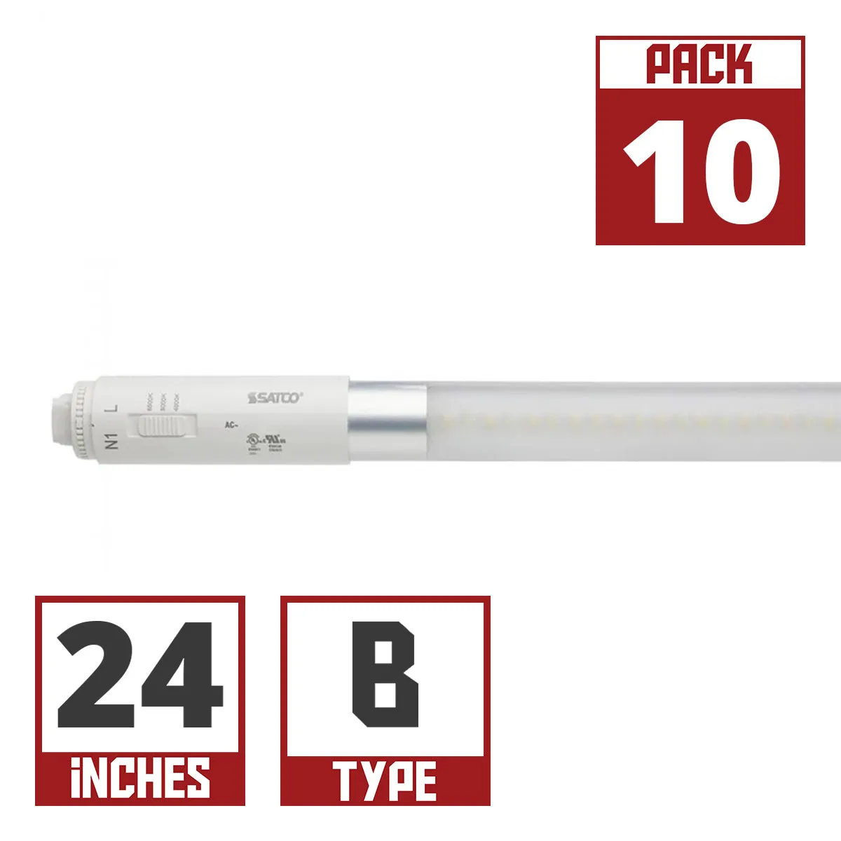 Satco LED T8 Sign Lamps CCT Selectable