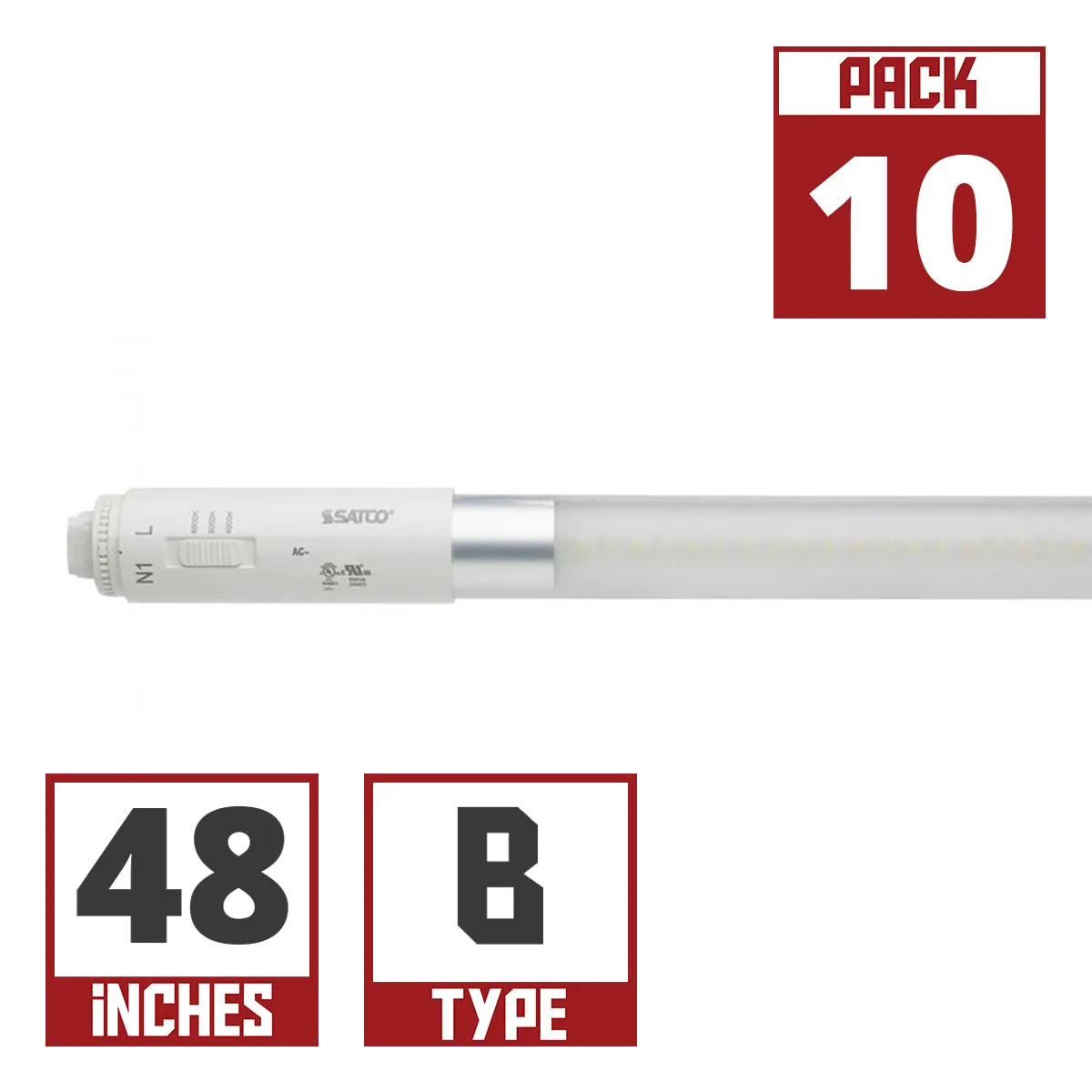Satco LED T8 Sign Lamps CCT Selectable