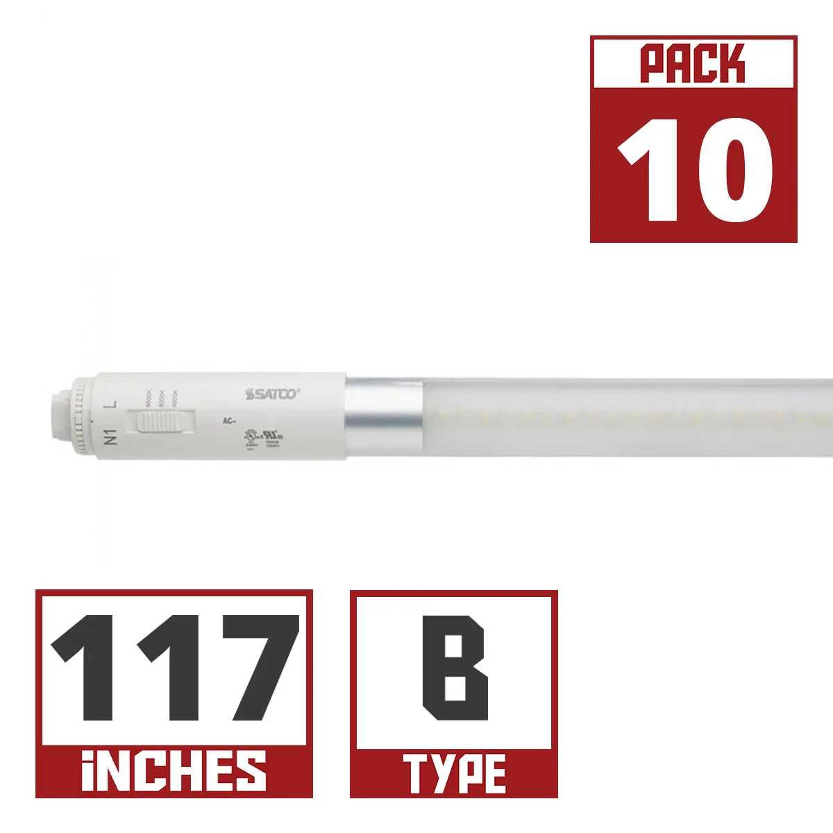 Satco LED T8 Sign Lamps CCT Selectable