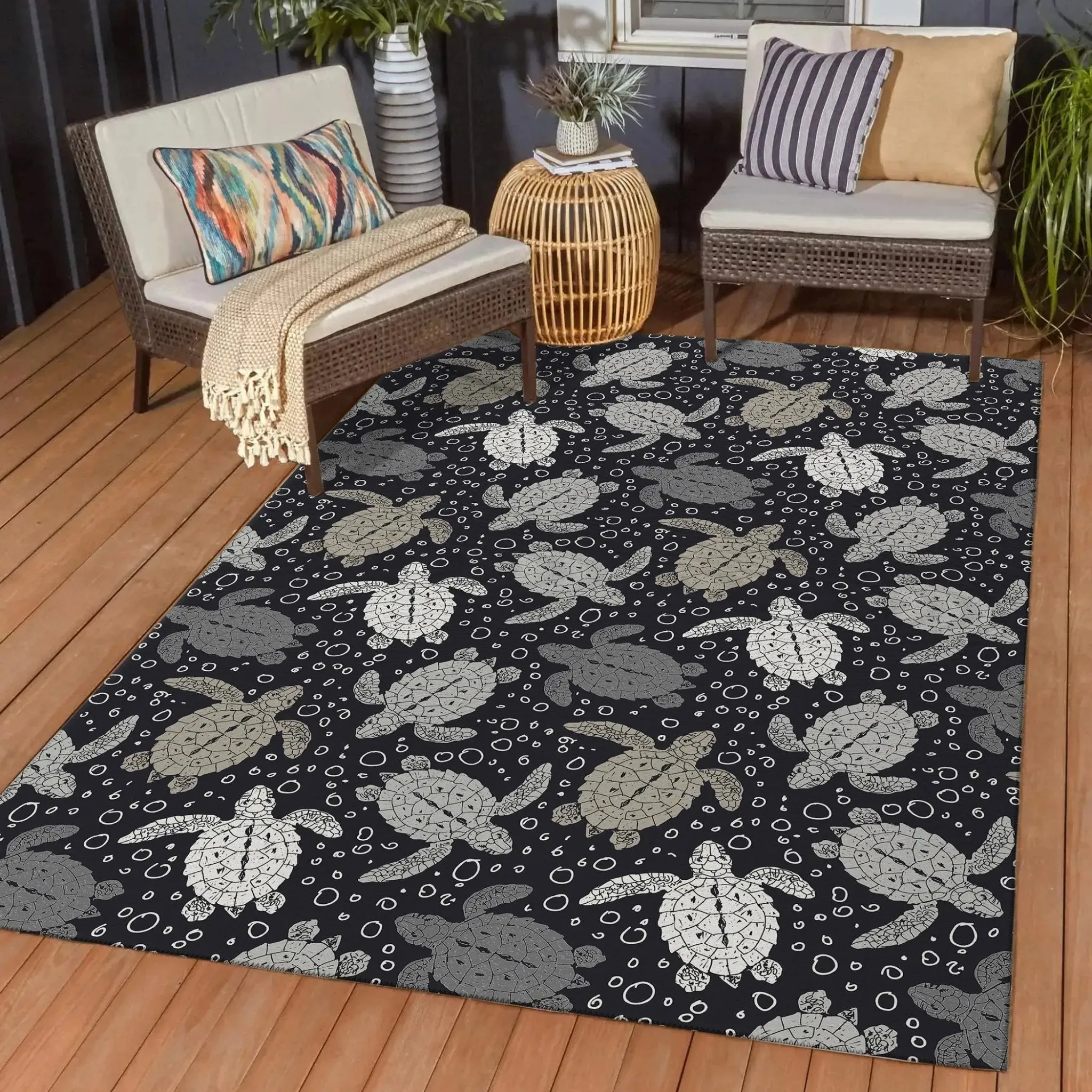 Seabreeze SZ13 Black Rug