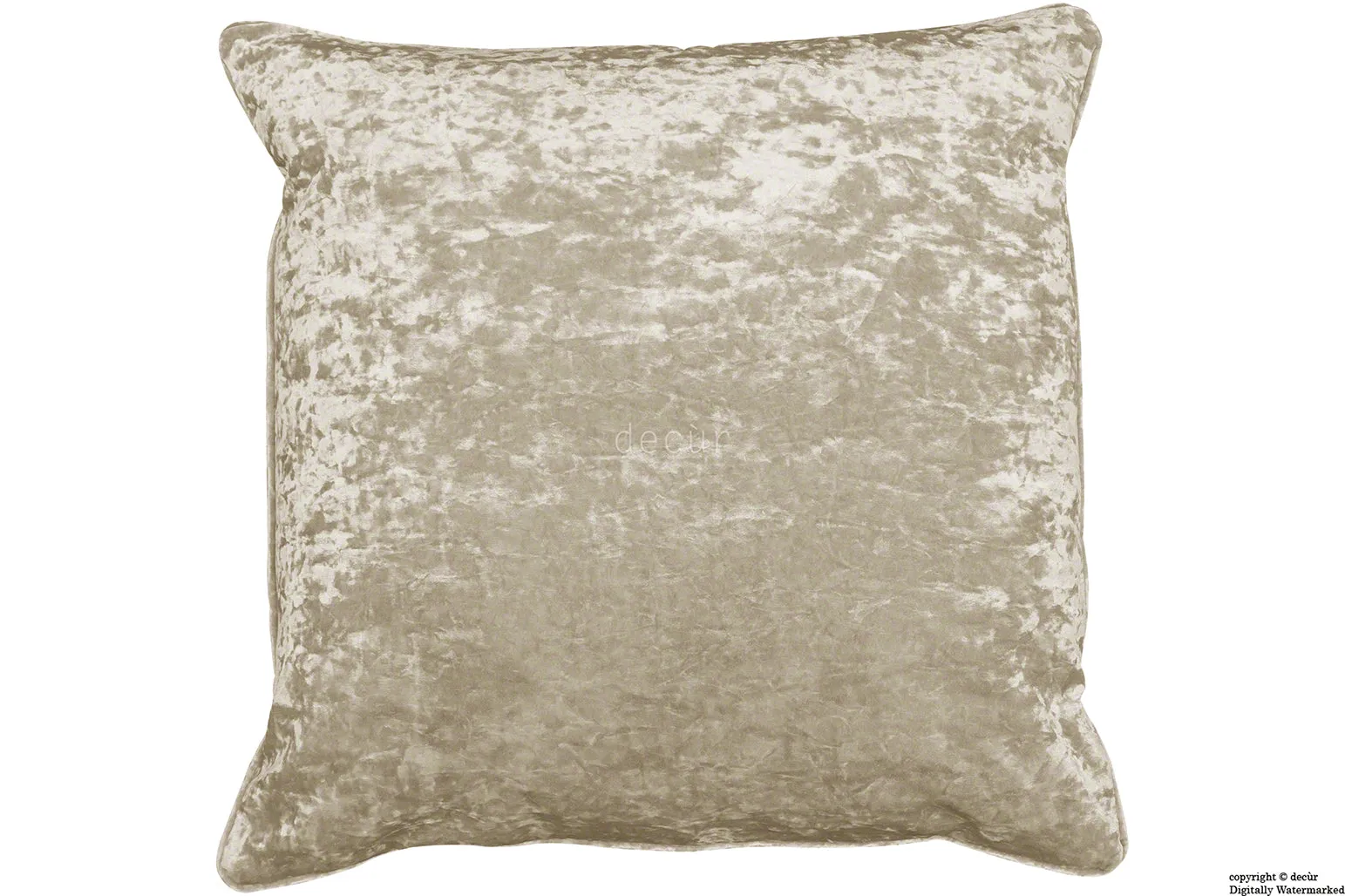 Serenity Crushed Velvet Cushion - Mink