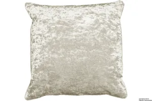 Serenity Crushed Velvet Cushion - Oyster