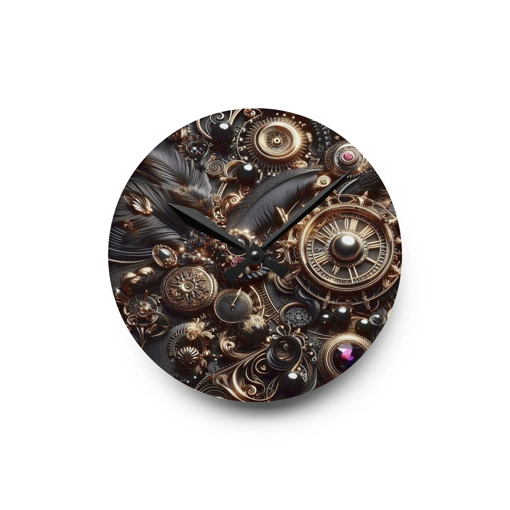 Spectral Countdown  Acrylic Wall Clock