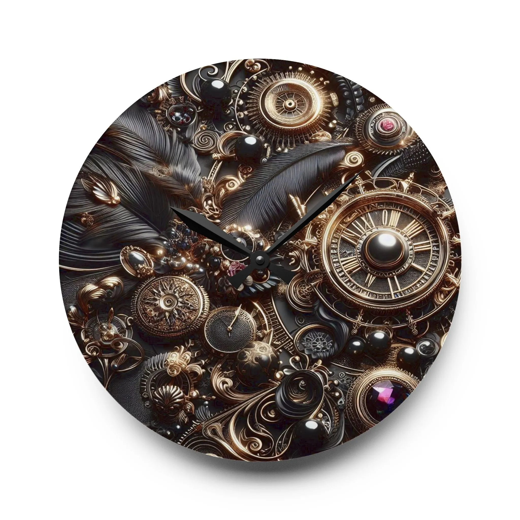 Spectral Countdown  Acrylic Wall Clock