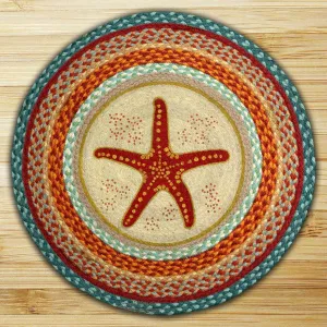 Star Fish Round Patch Rug