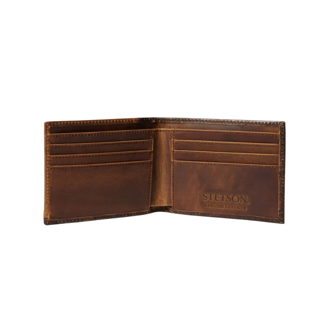 Stetson Women's Hair On Hide Concho Bifold Wallet