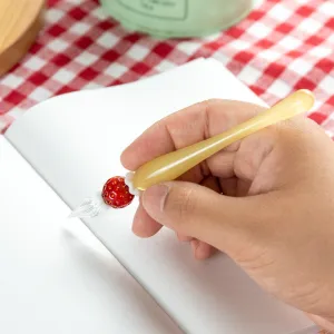 Strawberry Cake Glass Dip Pen