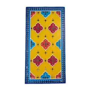 Suhasini Crafts Pattern Mud and Mirror Wall Hanging for Bedroom, Drawing Room, Office and Home Decoration
