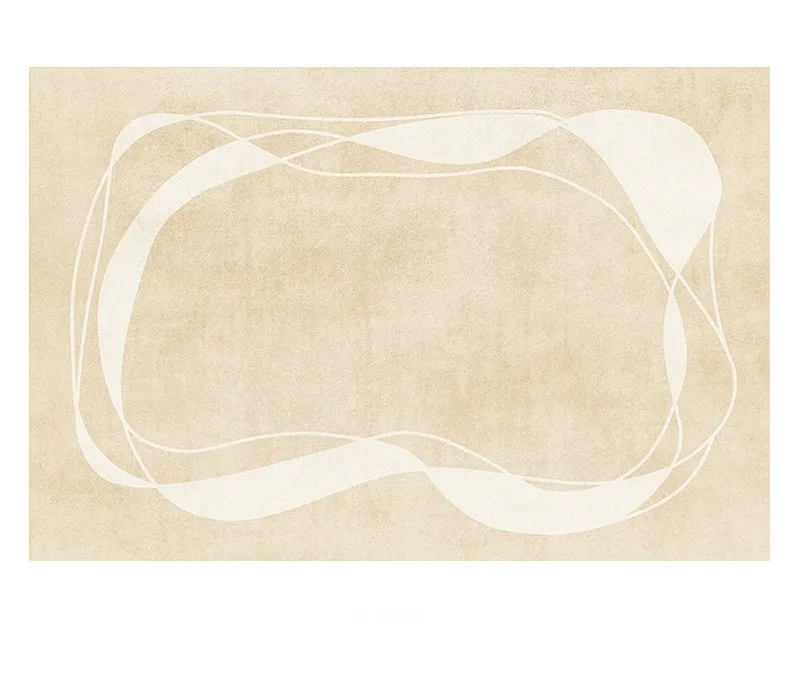 Thick Soft Modern Rugs for Living Room, Dining Room Modern Rugs, Cream Color Modern Living Room Rugs, Contemporary Rugs for Bedroom
