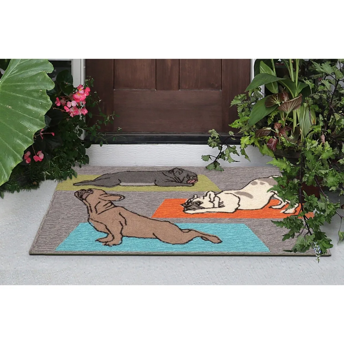 Trans-Ocean FRONTPORCH Indoor/Outdoor Hand Tufted  Durable Area Rug  - Heather