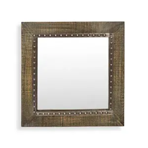 Vintage HandCrafted Bathroom Mirror 32" W X 32" H
