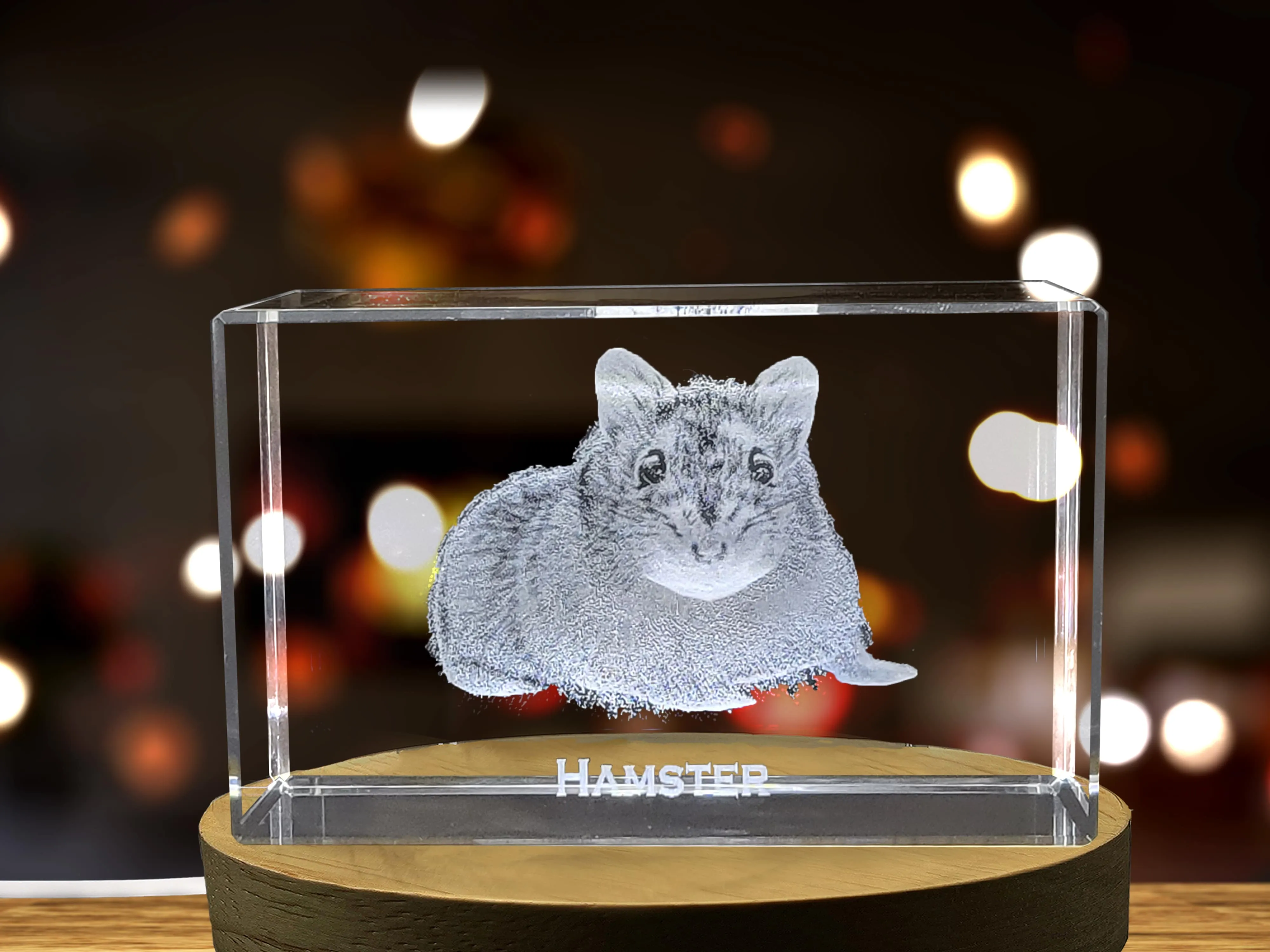 Whimsical Hamster Crystal Carvings | Exquisite Gems Etched with Playful Rodents