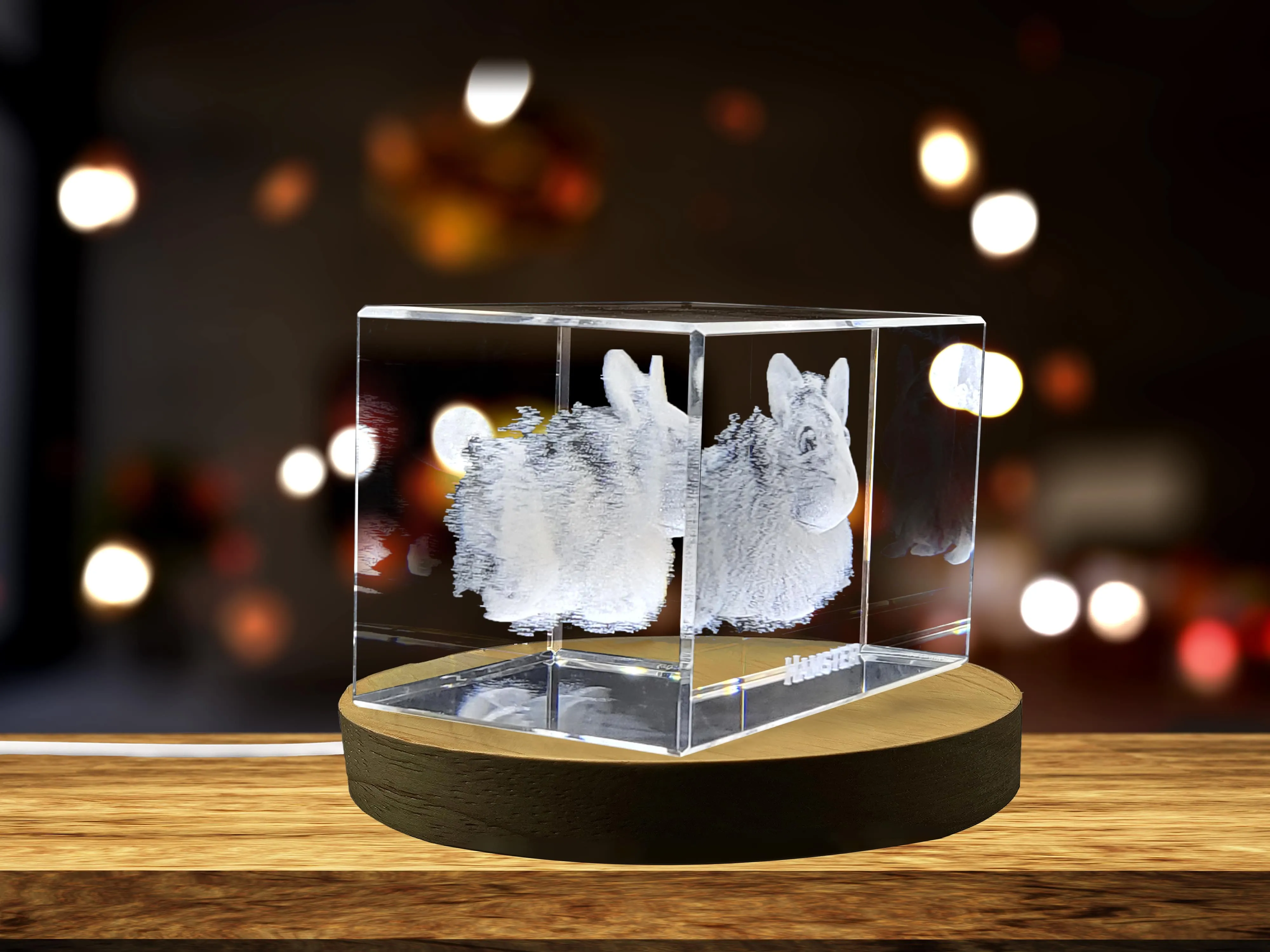 Whimsical Hamster Crystal Carvings | Exquisite Gems Etched with Playful Rodents