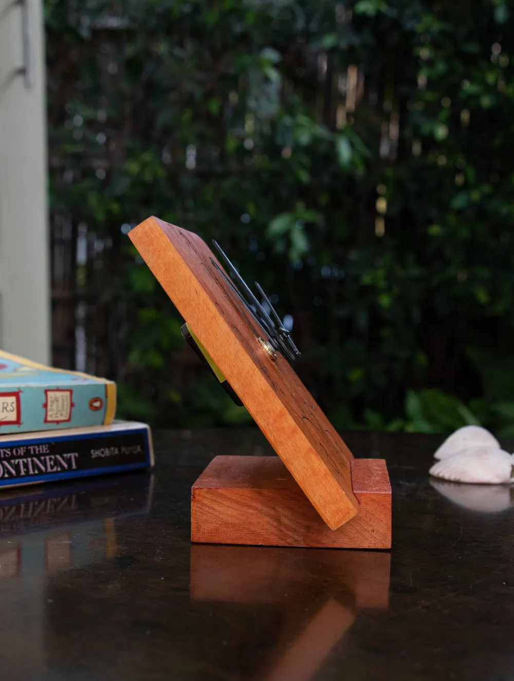 Wooden Engraved Table Clock